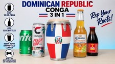 Dominican Republic Conga 3-in-1 Can & Bottle Drink Holder with Bottle Opener picture