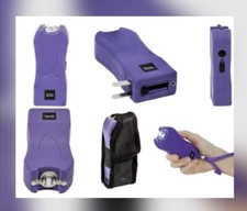 Police Stun Gun Maximum Power Rechargeable With Bright Flashlight LED HIGH RATED picture