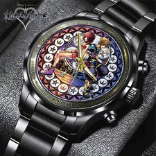Kingdom Hearts 25th Anniversary Black Stainless Steel Watch picture