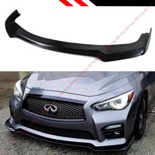 FOR 2014-2017 INFINITI Q50 S SPORT MODEL V3 JDM FRONT BUMPER LIP SPLITTER picture