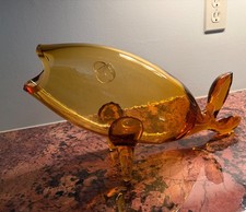 Vintage Blenko Fish GLORIOUS 18