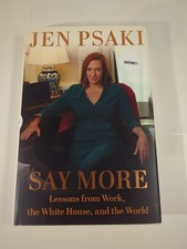 *SIGNED/1st Edit/Print* Say More, Jen Psaki, 2024, Hardcover  picture