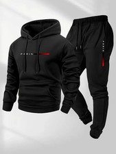 2025 Men's Autumn Winter sportswear set Men's hooded sweatshirt long pants set picture