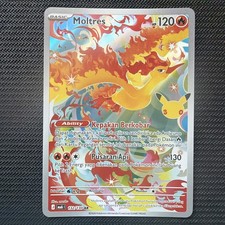Moltres 30th Celebration INDONESIAN  132/130 Art Rare (MA6 I) Pokémon picture