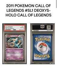 Pokémon 2011 Call of Legends Deoxys Shiny Holo Graded PSA 8 picture