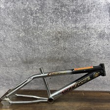 Vintage Mongoose Combat BMX Bike Frame 20in Chrome Pierced Top Tube 20in picture