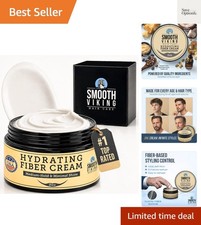 2 Oz Hydrating Fiber Cream for Men - Flexible Styling & Thinning Hair Support picture