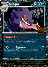 Gengar (Cosmos Holo) Holo Rare Trick or Trade BOOster 2024 057/091 NM picture