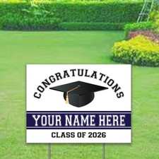 Personalized Class of 2026 Graduation Yard Sign, Graduation Outdoor Yard Sign picture