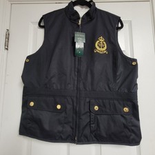 Vintage Lauren Ralph Lauren NWT Reversible Vest Crest Embroidery Nautical. picture