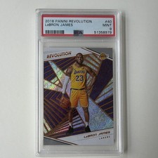 Panini 2018-19 Revolution LeBron James #40 Los Angeles Lakers Base Set Graded picture