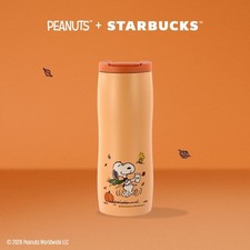 Peanuts + Starbucks Taiwan stainless steel tumbler- happy dance 16oz picture