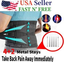 NEW Adjustable Lower Back Brace Lumbar Support Waist Belt Men Women Pain Relief picture