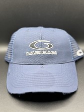 Men’s Balenciaga Loop Sports Icon Distressed Cap Blue Adjustable Hat picture