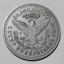 Vintage Reader's Digest Token - $6,250,000.00 Lucky Sweepstakes Coin picture