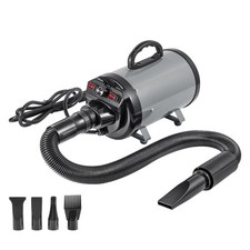 Dog Dryer 2800W Pet Grooming Dryer Adjustable Speed with 4 Nozzles Grey picture