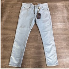 Tailor Vintage Mens Knit Denim Smart Denim Pants Light Blue 34x32 NWT picture