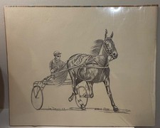 1969 Jim Davis Nevele Pride Harness Horse Racing Print 20x14 Stanley Dancer picture