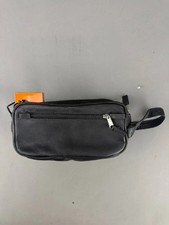 Latico Black Genuine Leather Downtown Toiletry Bag Kit picture