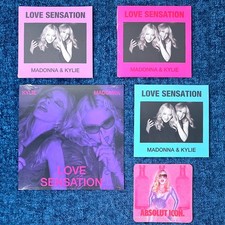 MADONNA KYLIE MINOGUE LOVE SENSATION 3 CD SINGLES + 7'' VINYL USA 2026 Promo Lot picture