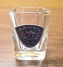 1994 Camel Genuine Taste Shot Glass Pewter Emblem RJRTC Cigarette Advertising picture
