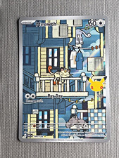 Pokemon Meowth 144/128 30th Celebration Full Art Holo NM picture