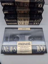 Lot of 5 Maxell XLII-S 100 Type II Position High Bias Cassette Tape Japan picture