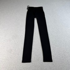 Khy Kylie Jenner Leggings Women XS Black High Rise Ankle Knit Stretch Seamless picture