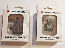 MAGP MBUIS Professional Melonited Steel  Front and Rear Sight Black picture