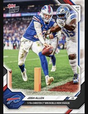 2026 Topps Now NFL #19JOSH ALLEN 5 TD's 1st Win Bills New Stadium **Presale** picture