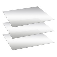 Acrylic Two Way Mirror Sheets 18x24x0.04 Inch Infinity See-Through Glass 3 Pcs picture