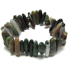 15mm - 20mm indian agate stick stretch bracelet 8