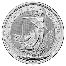 Presale - 2027 U.K. 2 Pound Silver Britannia .999 1 oz Brilliant Uncirculated picture