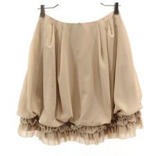 Used FOXEY NEW YORK made in Japan Mini length flare skirt 38 beige Women picture