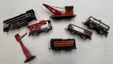 Vintage Marx O Gauge Tin Train Lot CP Locomotive 552 553 556 550 Semaphore picture