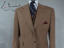 EDGAR POMEROY Couture 100% pure cashmere three button bespoke sport coat 48 R picture