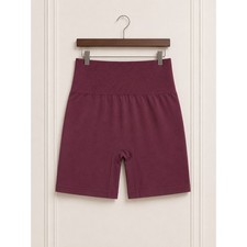 Zenana Outfitters Burgundy Shapewear Shorts Bottoms 1X 2X Plus Size picture