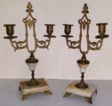Antique French Clock Candelabras Total 2 picture