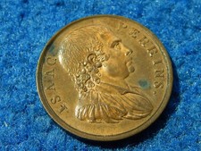 Great Britain: 1791 DH-13 Warwickshire, County Token . Red glossy Very Scarce picture