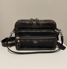 Coach Dakota Crossbody Bag In Loved leather Black Silver Hardware CDS84 picture