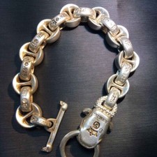 Vintage Handmade Tribal Silver Bracelet picture
