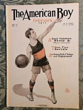  1913 The American Boy Mag Basketball Cover Early Complete Issue picture