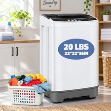 20lbs  Full Auto Washing Machine Washer Spin-dry Apartment 10 Programs Top Load picture