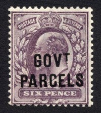 GB 1902 6d Govt Parcels SGO76 Mint LH Cat £275 picture