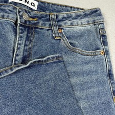 S.O.N.G. Womens High Rise Wide Leg Jeans Medium Wash Blue Size 5/27 picture
