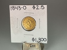 1843-O $2.50 Liberty Gold Quarter Eagle 2.5 Small Date Better Type picture
