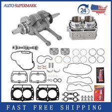 Engine Rebuild Kit For Polaris 800 Ranger RZR Crankshaft Cylinder Pistons Gasket picture