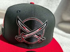 New Era NHL Hockey Fitted Cap Hat 7 1/4 Buffalo Sabres NWT Black Red picture