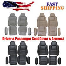 Replacement For 2002-2007 Ford F250 F350 Super Duty Lariat XLT Front Seat Covers picture