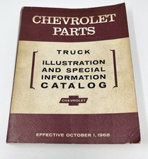 Vintage 1968 Chevrolet Chevy GM Parts Truck Catalog Reference Guide Data picture